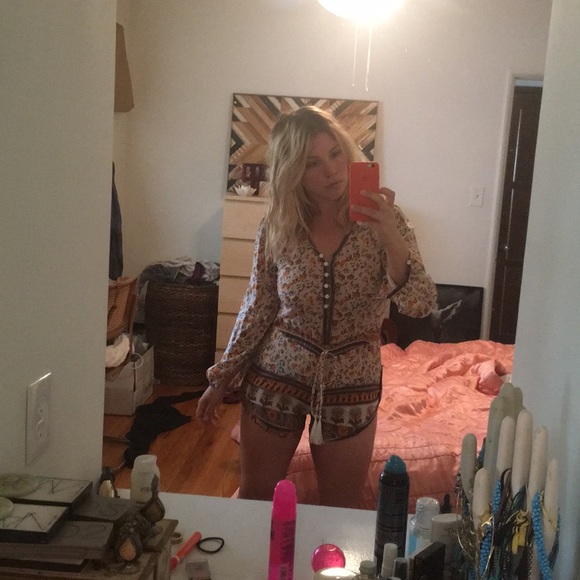 ▪️sold▪️ spell & gypsy orange blossom romper - Picture 7 of 8